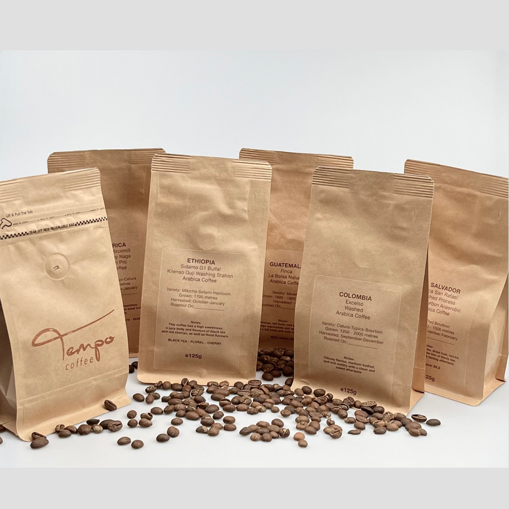 Full House, all Five of our Finest Coffees in a Taster Pack - Tempo Coffee